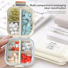 Load image into Gallery viewer, Double Layered 7-grid Pill Box Portable Moistureproof Dustproof Sealed Medicine Box Daily Medication Jewelry Storage Box

