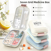 Load image into Gallery viewer, Double Layered 7-grid Pill Box Portable Moistureproof Dustproof Sealed Medicine Box Daily Medication Jewelry Storage Box
