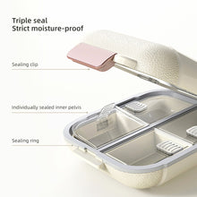 Load image into Gallery viewer, Double Layered 7-grid Pill Box Portable Moistureproof Dustproof Sealed Medicine Box Daily Medication Jewelry Storage Box
