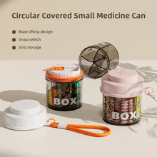 Load image into Gallery viewer, Portable 4-grid Pill Box Moistureproof Dustproof Sealed Large Capacity Medicine Box Daily Medication Container Storage Box
