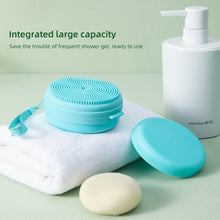 Load image into Gallery viewer, Silicone Bath Brush Round Portable Soft Skin-friendly Shower Brush Multifunctional Massage Bath Hair Washing Brush for Adult
