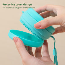 Load image into Gallery viewer, Silicone Bath Brush Round Portable Soft Skin-friendly Shower Brush Multifunctional Massage Bath Hair Washing Brush for Adult
