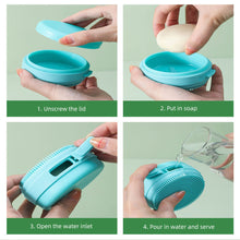 Load image into Gallery viewer, Silicone Bath Brush Round Portable Soft Skin-friendly Shower Brush Multifunctional Massage Bath Hair Washing Brush for Adult
