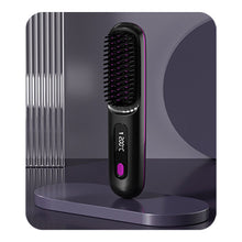 Load image into Gallery viewer, Digital Display Wireless Hair Straightener Portable Rechargeable Adjustable Temperature Negative Ion Hair Straightener Curling Iron
