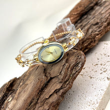 Load image into Gallery viewer, Fashionable Temperament Versatile Small Fresh Oval Dial Leaf Bracelet Watch Square Quartz Strap Simple Women's Watch
