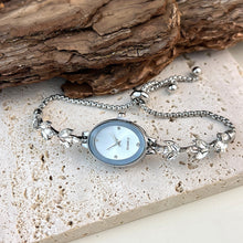 Load image into Gallery viewer, Fashionable Temperament Versatile Small Fresh Oval Dial Leaf Bracelet Watch Square Quartz Strap Simple Women's Watch
