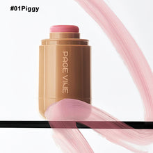 Load image into Gallery viewer, Pocket Powder Blusher Stick 6-color Lip Gloss Stick Highlights Brightens Natural Matte Rouge Blusher Blush Cream Stick
