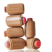 Load image into Gallery viewer, Pocket Powder Blusher Stick 6-color Lip Gloss Stick Highlights Brightens Natural Matte Rouge Blusher Blush Cream Stick
