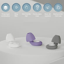 Load image into Gallery viewer, Waterproof Noise Reducing Earplugs Silent Sleep Sound Insulating Earplugs Split Design Swimming Waterproof Silicone Noise Reducing Earplugs
