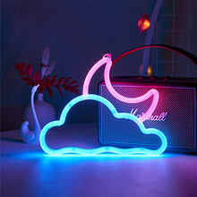 Load image into Gallery viewer, Gamepad Fire Moon Star LED Bright Neon Light Night Sign Modeling Lamp Room Wall Art Decoration Wholesale Xmas Birthday Wedding
