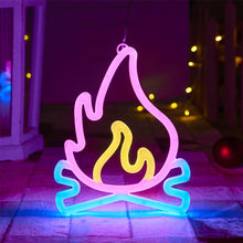 Load image into Gallery viewer, Gamepad Fire Moon Star LED Bright Neon Light Night Sign Modeling Lamp Room Wall Art Decoration Wholesale Xmas Birthday Wedding
