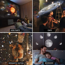 Load image into Gallery viewer, 360° Rotate Planetarium Lamp Galaxy Projector Starry Sky Projector Night Light For Kids Bedroom Valentines Day Gift Wedding Decor
