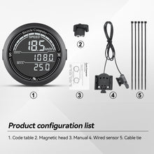 Load image into Gallery viewer, Bicycle Wired Bike Speedometer Round Shaped Bike Computer Backlight Screen Cycle Odometer Cycling Equipment Waterproof
