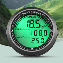 Load image into Gallery viewer, Bicycle Wired Bike Speedometer Round Shaped Bike Computer Backlight Screen Cycle Odometer Cycling Equipment Waterproof
