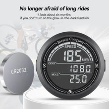 Load image into Gallery viewer, Bicycle Wired Bike Speedometer Round Shaped Bike Computer Backlight Screen Cycle Odometer Cycling Equipment Waterproof
