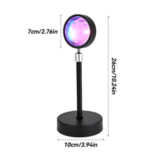 Load image into Gallery viewer, USB Sunset Lamp APP Bluetooth Remote Control LED Projector Photography Wall Atmosphere Lighting Projection Lamp for Bedroom Home Decor Gift

