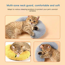 Load image into Gallery viewer, Cat Pillow Pet Cat Dog Sleeping Pillow Soft U-shaped Pillow Soft and Thick Bite Resistant Winter Warm Pillow Cat Toy Pet Toys Pet Supplies
