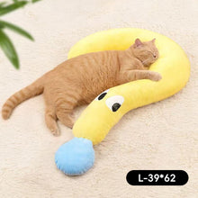 Load image into Gallery viewer, Pet Mat Pet Pillow Dog Question Mark U-shaped Pillow Four Seasons Universal Neck Pillow Sleeping Cat Small Pillow
