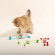 Load image into Gallery viewer, Cat Toy Self Hi Cats Sticks Cat Toys Interactive Ropes Ball Toys for Pet Dogs Teasing Bite-resistant Wool Ball
