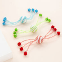 Load image into Gallery viewer, Cat Toy Self Hi Cats Sticks Cat Toys Interactive Ropes Ball Toys for Pet Dogs Teasing Bite-resistant Wool Ball
