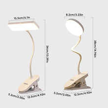 Load image into Gallery viewer, Desk Lamp USB Rechargeable Table Lamp With Clip Bed Reading Book Night Light LED Desk Lamps 3 Modes Dimming Eye Protection DC5V
