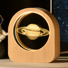 Load image into Gallery viewer, Wooden Base 3D Inner Carving Crystal Ball Luminous Galaxy Moon Ornaments Christmas New Year Creative Gift Nightlight
