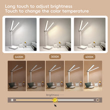 Load image into Gallery viewer, LED Desk Lamp Touch Sensor Dimmable Table Desk Lamp Student Bedroom Reading Lamp Eye Protection Table Light Room Lighting
