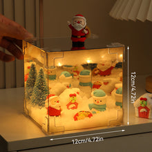 Load image into Gallery viewer, DIY Christmas Theme Night Light Material Bedroom Decoration Ornaments Bedside Handmade Birthday Christmas Gift
