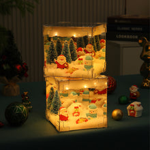Load image into Gallery viewer, DIY Christmas Theme Night Light Material Bedroom Decoration Ornaments Bedside Handmade Birthday Christmas Gift
