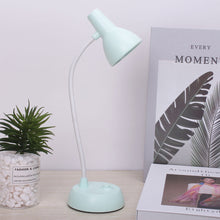 Load image into Gallery viewer, LED Eye Protection Book Night Light Adjustable Angle Mini Clip-On Study Desk Lamp Battery Powered Flexible for Travel Bedroom Reading

