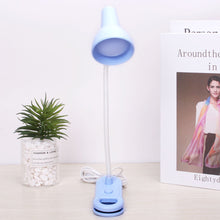 Load image into Gallery viewer, LED Eye Protection Book Night Light Adjustable Angle Mini Clip-On Study Desk Lamp Battery Powered Flexible for Travel Bedroom Reading

