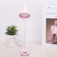 Load image into Gallery viewer, LED Eye Protection Book Night Light Adjustable Angle Mini Clip-On Study Desk Lamp Battery Powered Flexible for Travel Bedroom Reading
