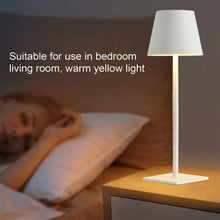 Load image into Gallery viewer, Rechargeable LED Table Lamp Touch Switch 3 Levels Dimmable Desk Lights Bar Club Dinner Creative Decorative Ambient Lighting
