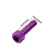 Load image into Gallery viewer, 5Pcs M6*20mm Motorcycle Bolts Screw Aluminum Adornment Colourful Anodised Bolts Screws M6 Cap Head Moto Parts
