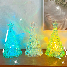 Load image into Gallery viewer, Christmas Tree LED Night Light Atmosphere Lamp Decoration Table Light Acrylic Diamond Night Lamp Home Holiday Light
