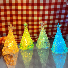 Load image into Gallery viewer, Christmas Tree LED Night Light Atmosphere Lamp Decoration Table Light Acrylic Diamond Night Lamp Home Holiday Light
