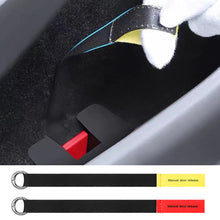 Load image into Gallery viewer, Car Rear Door Mechanical Switch Extended Door Emergency Handle Manual Door Release Emergency Puller Button for Tesla Model Y
