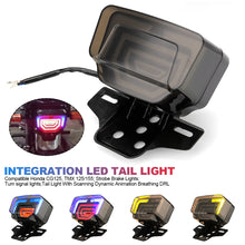 Load image into Gallery viewer, Motorcycle LED Tail Lights Brake Rear Light Lamp Integration Tail With Dynamic Flash For Honda CG125 TMX125/155
