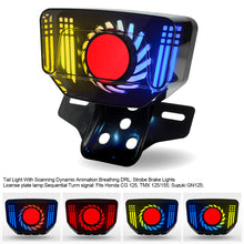 Load image into Gallery viewer, Motorcycle LED Tail Lights Brake Rear Light Lamp Integration Tail With Dynamic Flash For Honda CG125 TMX125/155 CG CD CT
