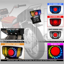 Load image into Gallery viewer, Motorcycle LED Tail Lights Brake Rear Light Lamp Integration Tail With Dynamic Flash For Honda CG125 TMX125/155 CG CD CT
