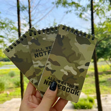 Load image into Gallery viewer, Tactical Note Book All-Weather Notebook Waterproof Writing Paper In Rain Camouflage Memo Pad Small Notebook Student Supplies
