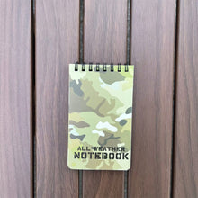 Load image into Gallery viewer, Tactical Note Book All-Weather Notebook Waterproof Writing Paper In Rain Camouflage Memo Pad Small Notebook Student Supplies
