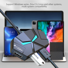 Load image into Gallery viewer, 7/4 Ports USB 2.0 HUB Type C Docking Station 5Gbps High Speed Transmission Splitter Adapter For Laptop Hard Drive Mouse Keyboard
