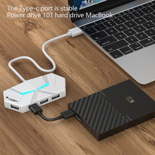 Load image into Gallery viewer, 7/4 Ports USB 2.0 HUB Type C Docking Station 5Gbps High Speed Transmission Splitter Adapter For Laptop Hard Drive Mouse Keyboard
