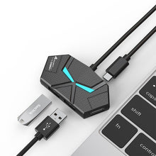 Load image into Gallery viewer, 7/4 Ports USB 2.0 HUB Type C Docking Station 5Gbps High Speed Transmission Splitter Adapter For Laptop Hard Drive Mouse Keyboard
