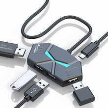 Load image into Gallery viewer, 7/4 Ports USB 2.0 HUB Type C Docking Station 5Gbps High Speed Transmission Splitter Adapter For Laptop Hard Drive Mouse Keyboard
