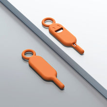 Load image into Gallery viewer, 2 IN 1 Anti-Lost Sim Card Eject Pin Needle with Storage Case Mobile Phone SIMCard Protector Holder Ejecter Tool Keyring Pendent
