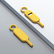 Load image into Gallery viewer, 2 IN 1 Anti-Lost Sim Card Eject Pin Needle with Storage Case Mobile Phone SIMCard Protector Holder Ejecter Tool Keyring Pendent
