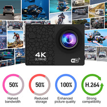 Load image into Gallery viewer, 4K/30FPS WIFI Digital Camera Outdoor Diving DV Anti-Shake And Waterproof Sports Camera
