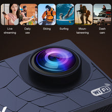 Load image into Gallery viewer, 4K WIFI Digital Camera Outdoor Diving DV F2.0 Large Aperture Cyclic Recording Anti-Shake Waterproof Sports Camera
